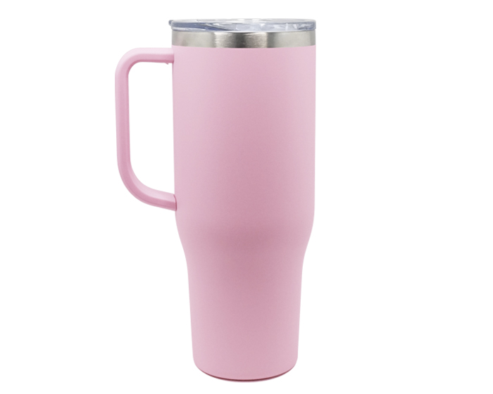 Insulated Tumbler with Handle – Stainless Steel Travel Cup